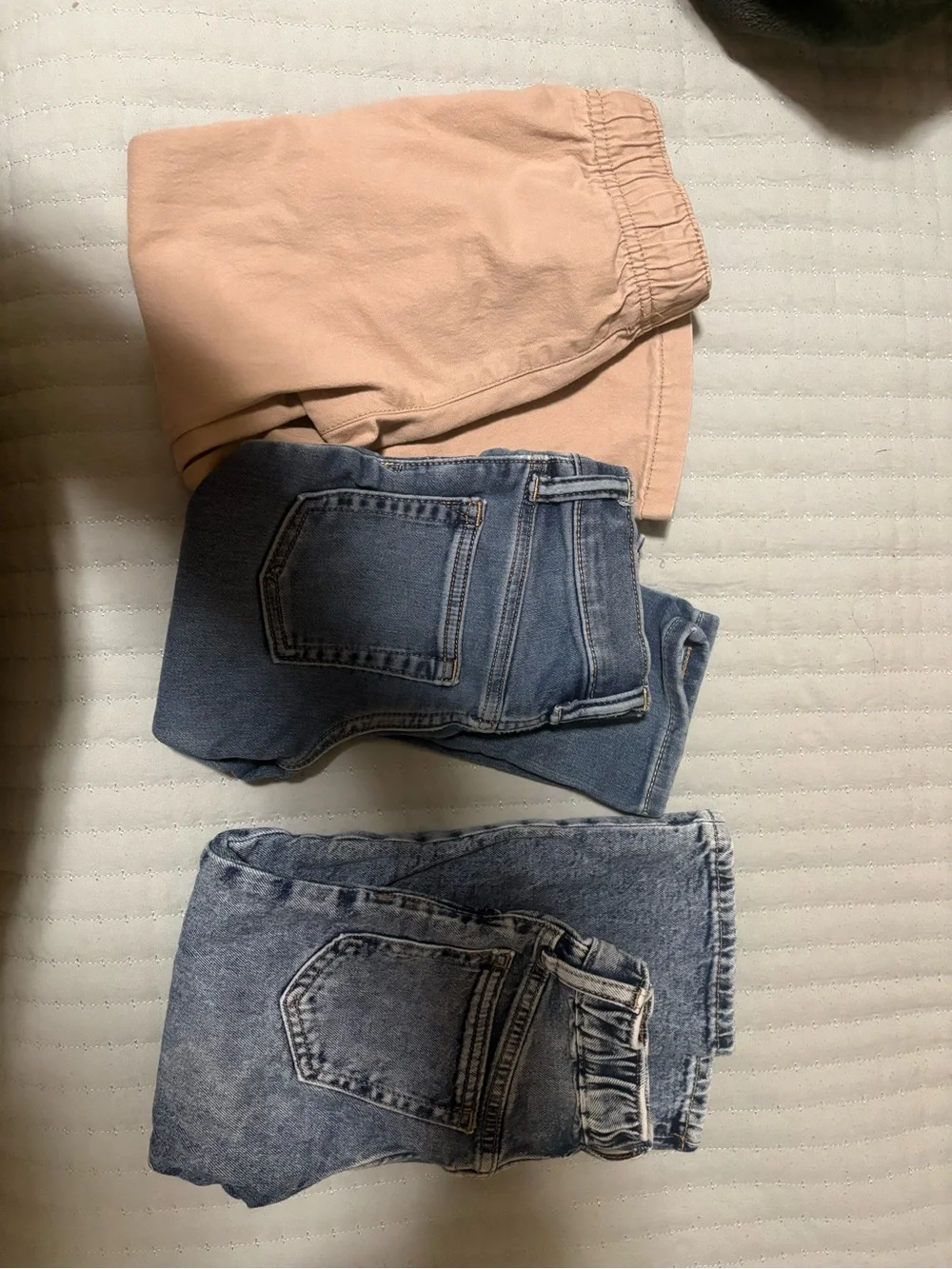 GAP Kids Jeans Trio in Blue Denim and Light Pink